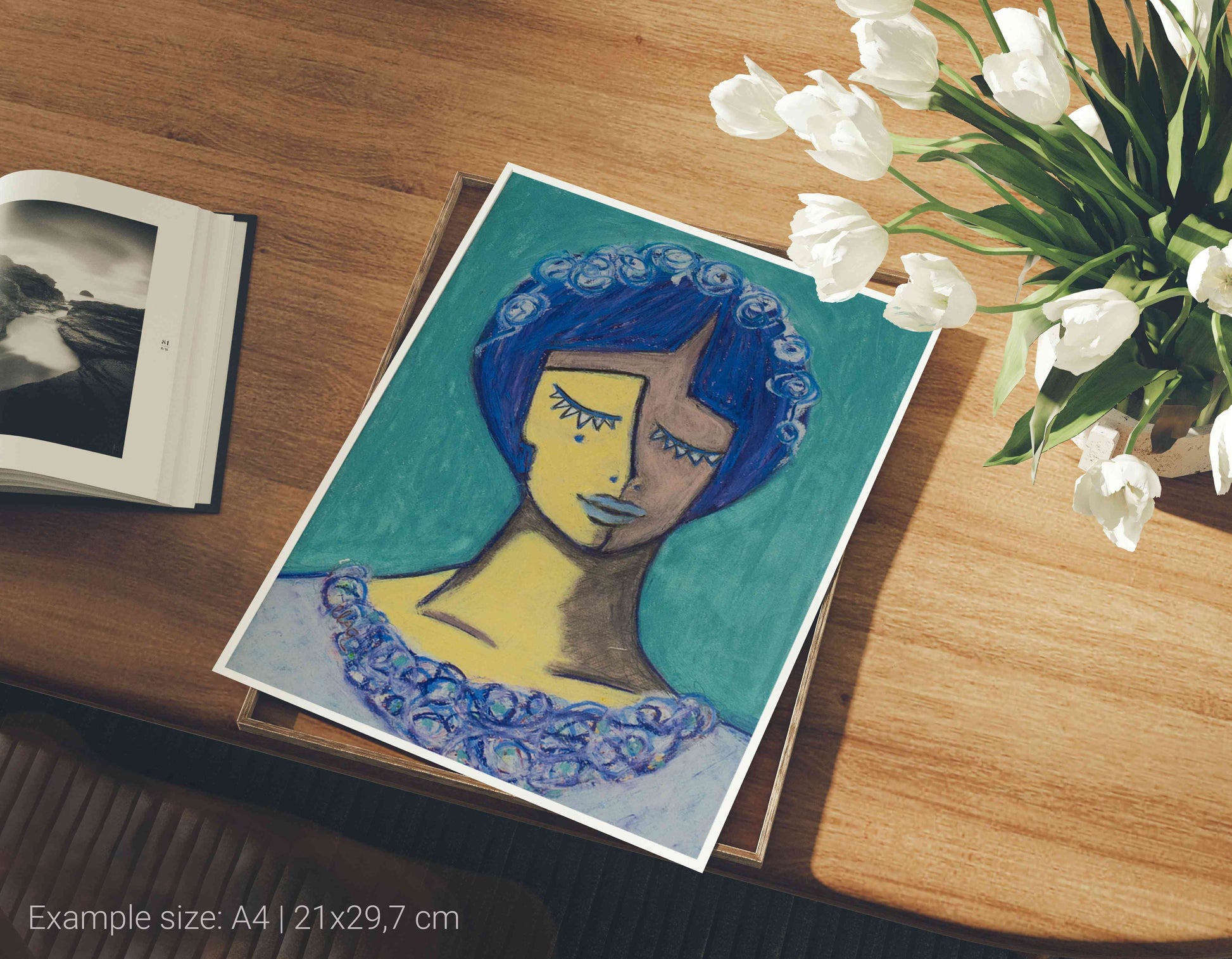 fine art print la novia A4 flat